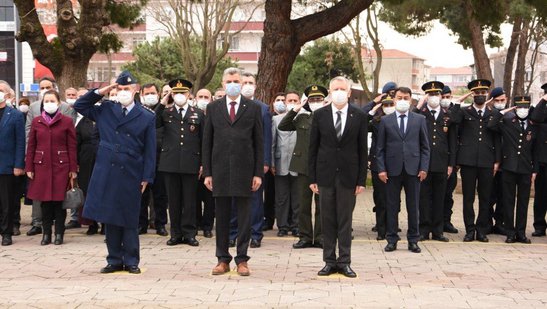 18 Mart Şehitleri Anma Günü ve Çanakkale Deniz Zaferi'nin 106. Yıldönümü nedeniyle düzenlenen törene katıldık.